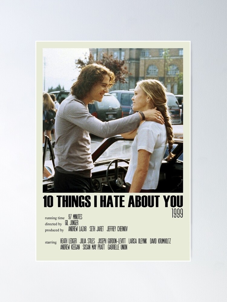 Alternate view of 10 Things I Hate About You Alternative Poster Art Movie Large (8) Poster