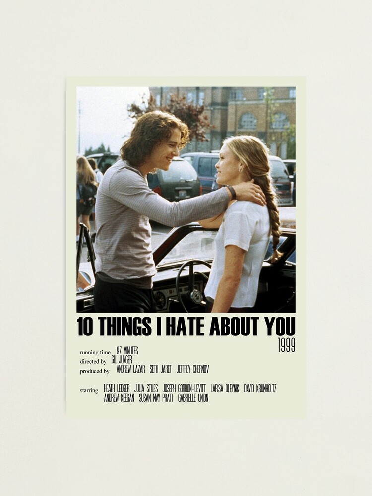 Alternate view of 10 Things I Hate About You Alternative Poster Art Movie Large (8) Photographic Print