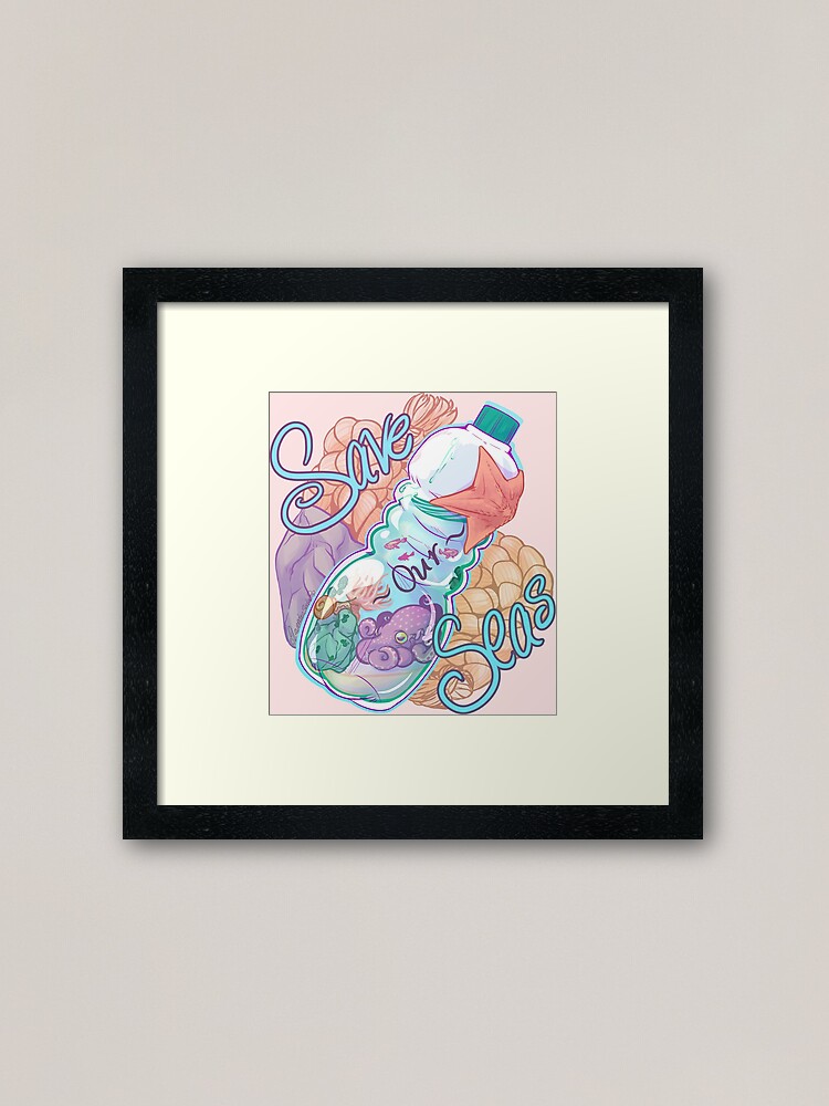 Alternate view of Save Our Seas Framed Art Print