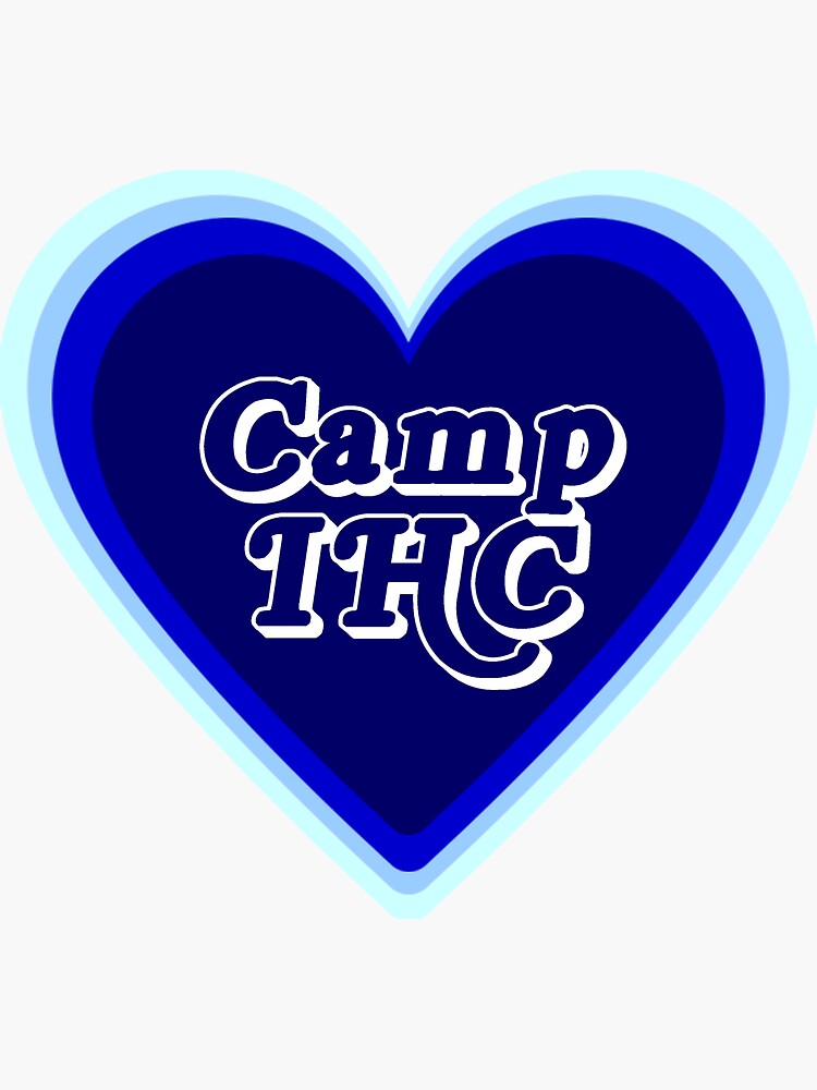 "CAMP IHC OFFSET HEART" Sticker for Sale by MNG123 Redbubble