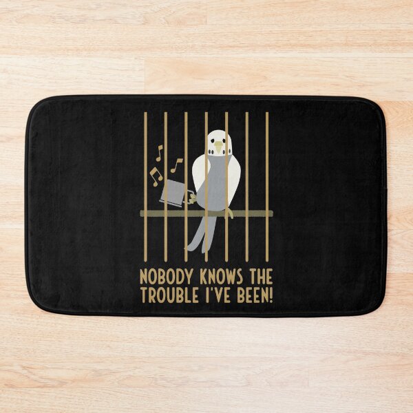 Item preview, Innocent budgie behind bars, gray designed and sold by Cevetan.