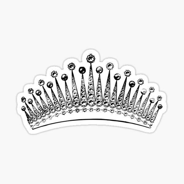 Princess Tiara Crown Sticker