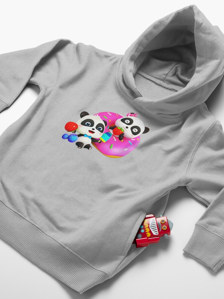 Alternate view of Miumiu panda party Toddler Pullover Hoodie