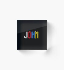 You Personalised Merchandise - John Acrylic Block