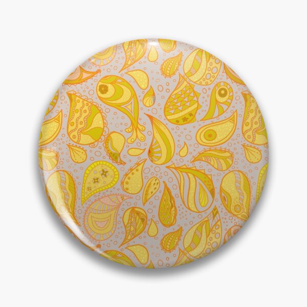 Item preview, Yellow and grey Paisley  designed and sold by sueshorman.