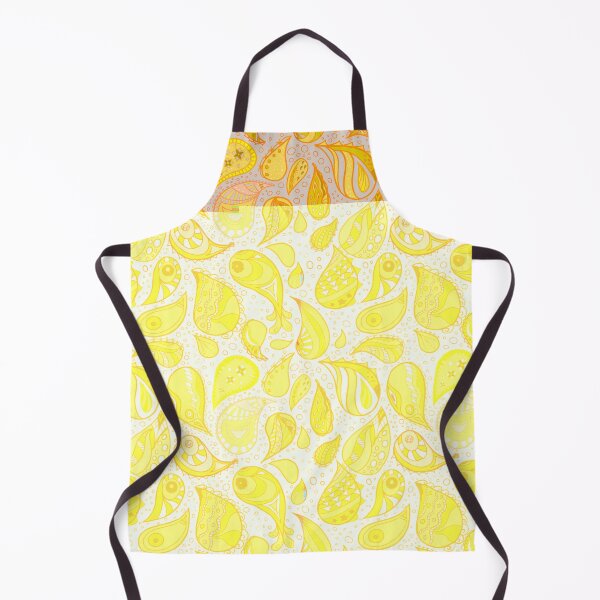 Item preview, Yellow and grey Paisley  designed and sold by sueshorman.