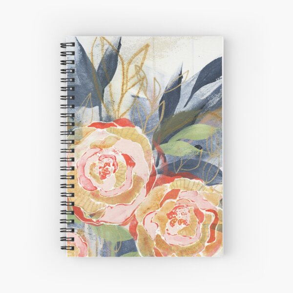 Three Sisters, Abstract Floral Spiral Notebook