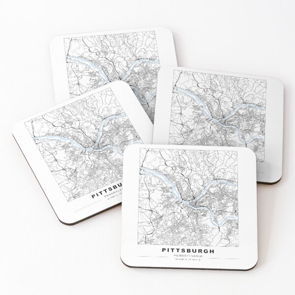 Item preview, Mapa mínimo del centro de Pittsburgh designed and sold by akachayy.