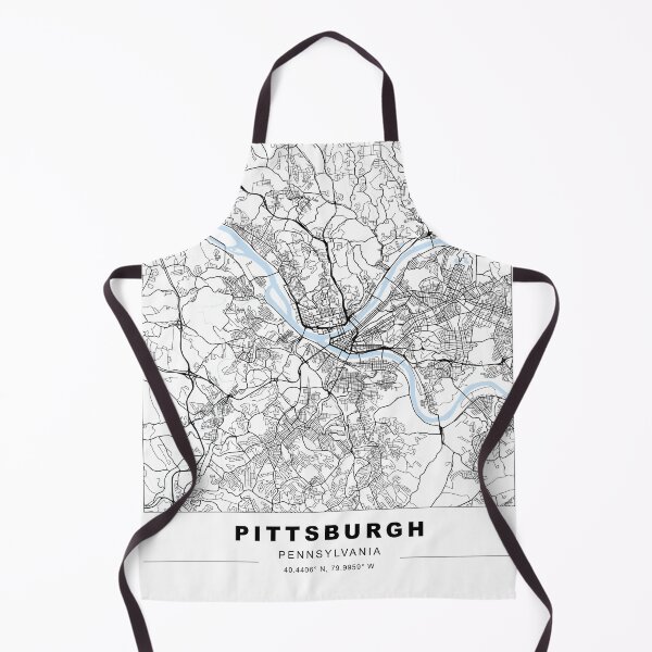 Item preview, Pittsburgh Downtown Minimal Map designed and sold by akachayy.