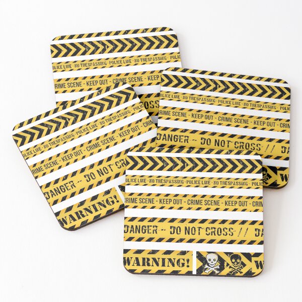 Item preview, Warning Keep Out Pattern designed and sold by FunnyT-Shirts.