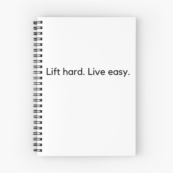 Item preview, Lift hard live easy black text designed and sold by Unchainthebeast.