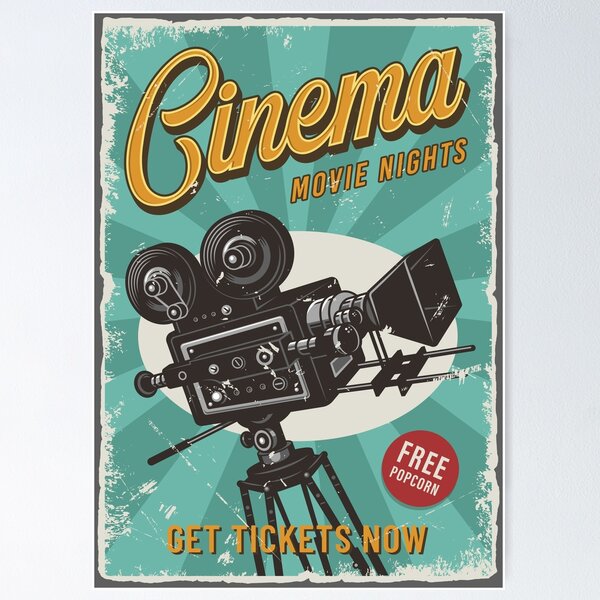 Vintage Movie Projector Posters for Sale