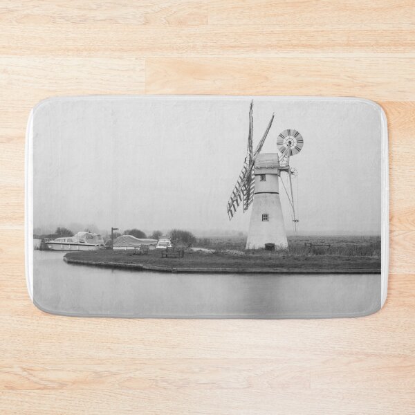 Item preview, Black and white Thurne Mill designed and sold by cdkphotos.