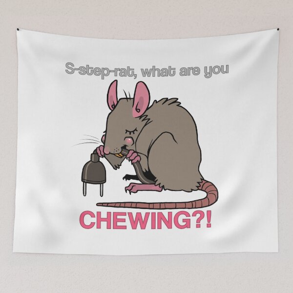 Item preview, Cartoon Rat Chewing Cable designed and sold by MelHillery.