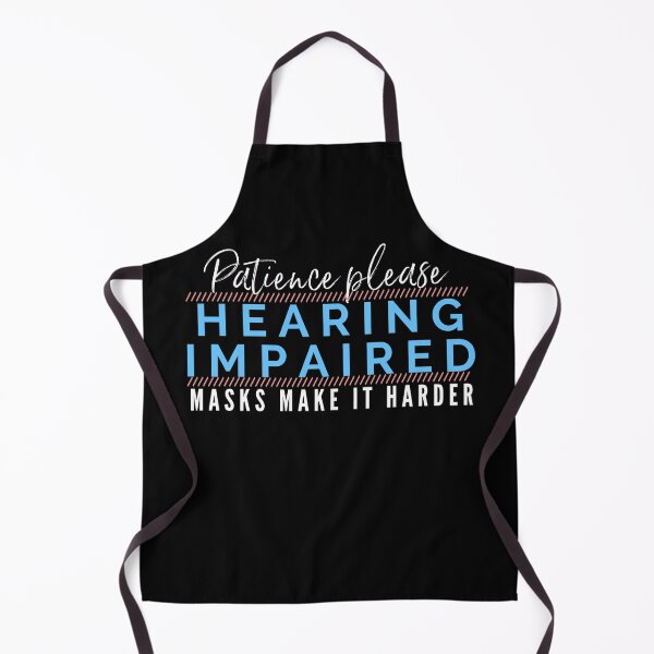Item preview, Hearing Impaired, Deaf Notice. Disability face mask designed and sold by TheKingdomAttic.