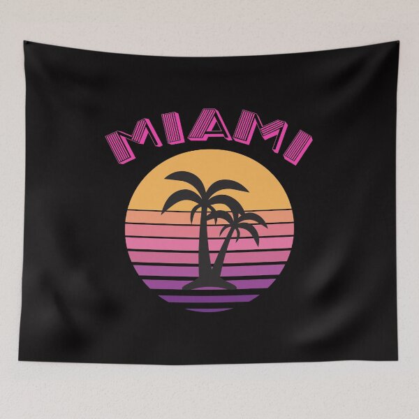 Item preview, Miami State Retro Sunset Palm Trees designed and sold by sasigifts.