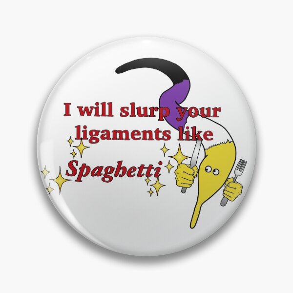 Item preview, “I will slurp your ligaments like spaghetti” (enby worm on a string) designed and sold by Dillan-Erin-Art.