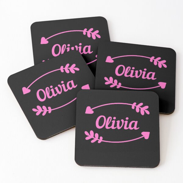 Item preview, Olivia, girl name  (pink) designed and sold by cute105.