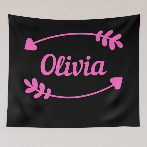 Item preview, Olivia, girl name  (pink) designed and sold by cute105.
