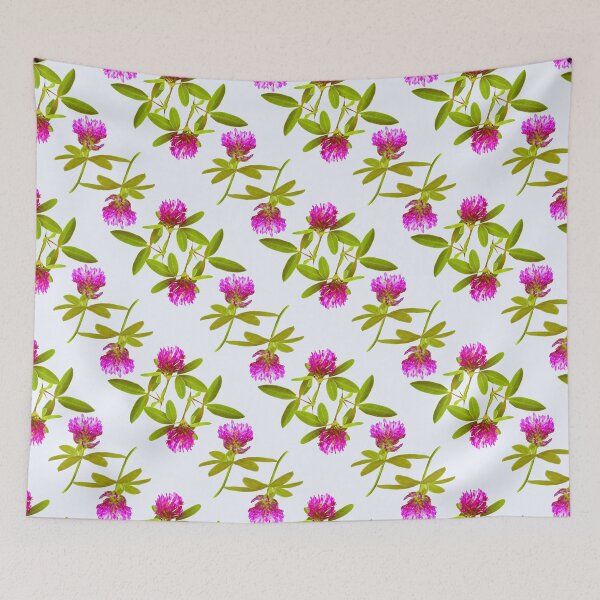 Item preview, Red clovers seamless floral pattern designed and sold by Amalus-files.