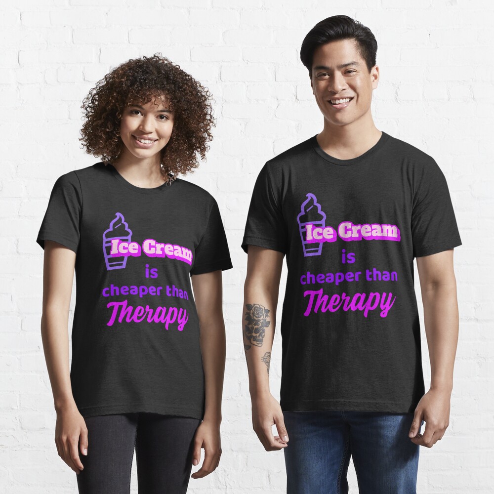 Design Ideas 'Ice Cream Is Cheaper Than Therapy' Ice Cream Pint Huggy