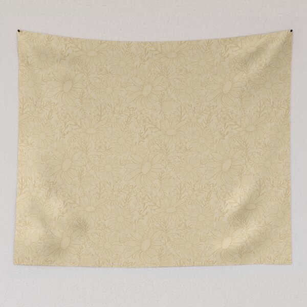 Item preview, Cream Wildflower Floral Pattern designed and sold by Justdoodlins.