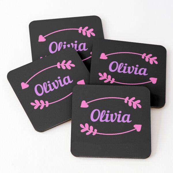 Item preview, Olivia, girl name  (pink and purple) designed and sold by cute105.