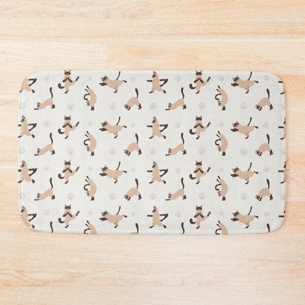 Item preview, Cats Doing Yoga Poses pattern  designed and sold by windcolors.