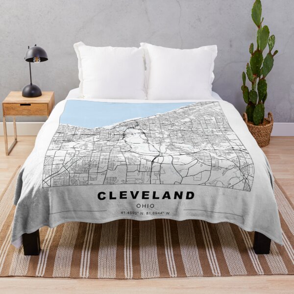 Item preview, Mapa mínimo del cartel del centro de Cleveland designed and sold by akachayy.