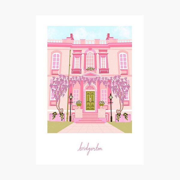 Aperçu de l'œuvre Bridgerton House, rose pastel créée et vendue par Charlie Dyer.