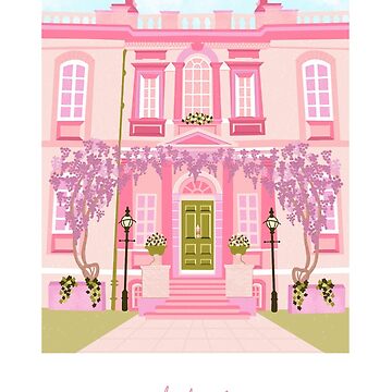 Artwork thumbnail, Bridgerton House, Pastel Pink by Charlie Dyer