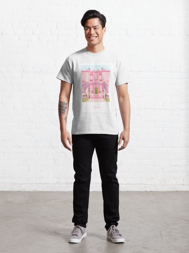 Thumbnail 3 of 7, Classic T-Shirt, Bridgerton House, Pastel Pink designed and sold by Charlie Dyer.
