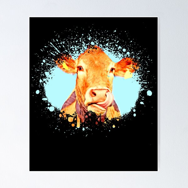 Item preview, It shows an artistically designed cow design designed and sold by ChristopherIBK.