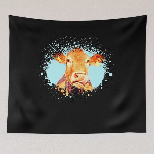 Item preview, It shows an artistically designed cow design designed and sold by ChristopherIBK.