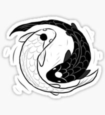 Pegatina Dibujo de IPad de Koi Fish Ying Yang