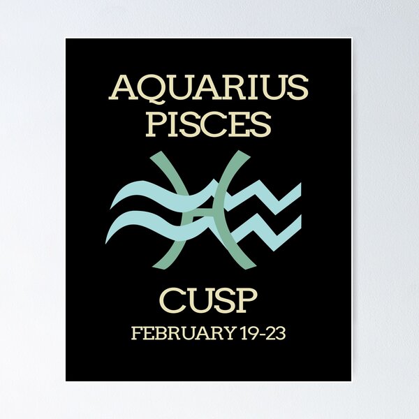 Zodiac Cusp Aquarius Pisces February Birthday Art Board Print