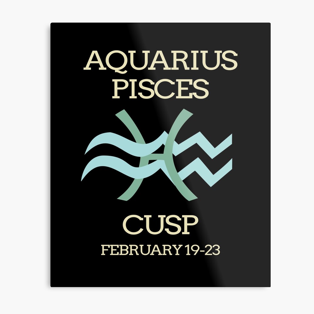 Zodiac Cusp Aquarius Pisces February Birthday Art Board Print