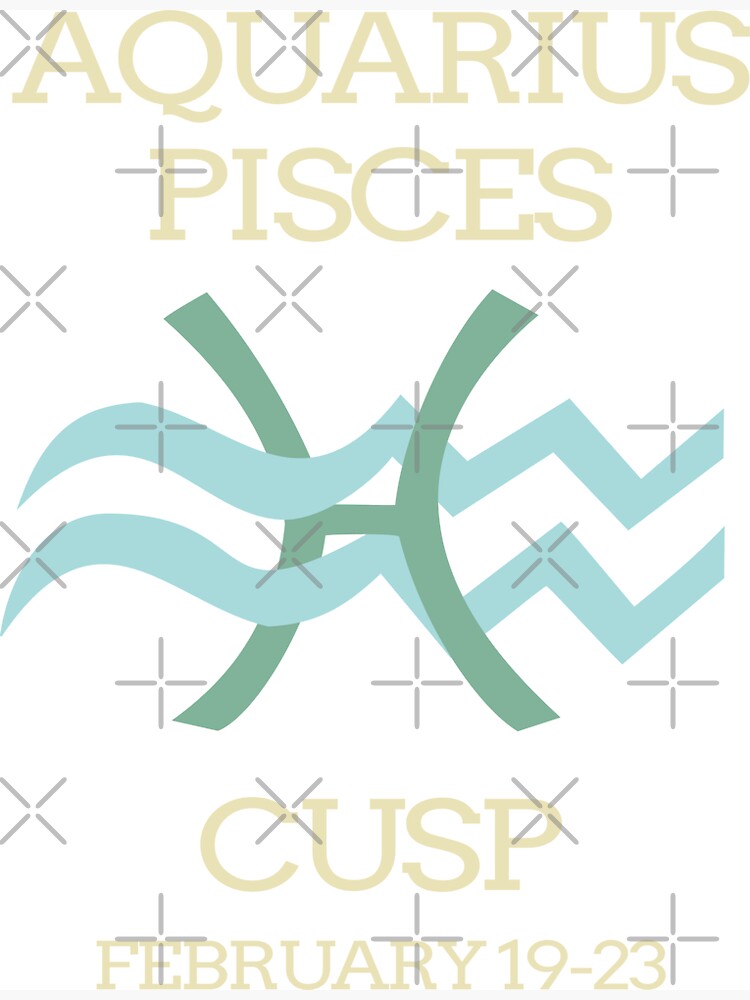 Zodiac Cusp Aquarius Pisces February Birthday Magnet