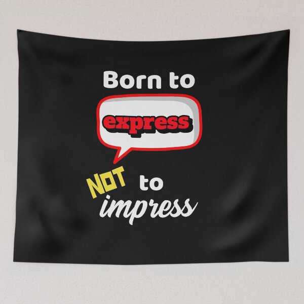 Item preview, Born to Express Not to Impress designed and sold by DiscGolfTees.