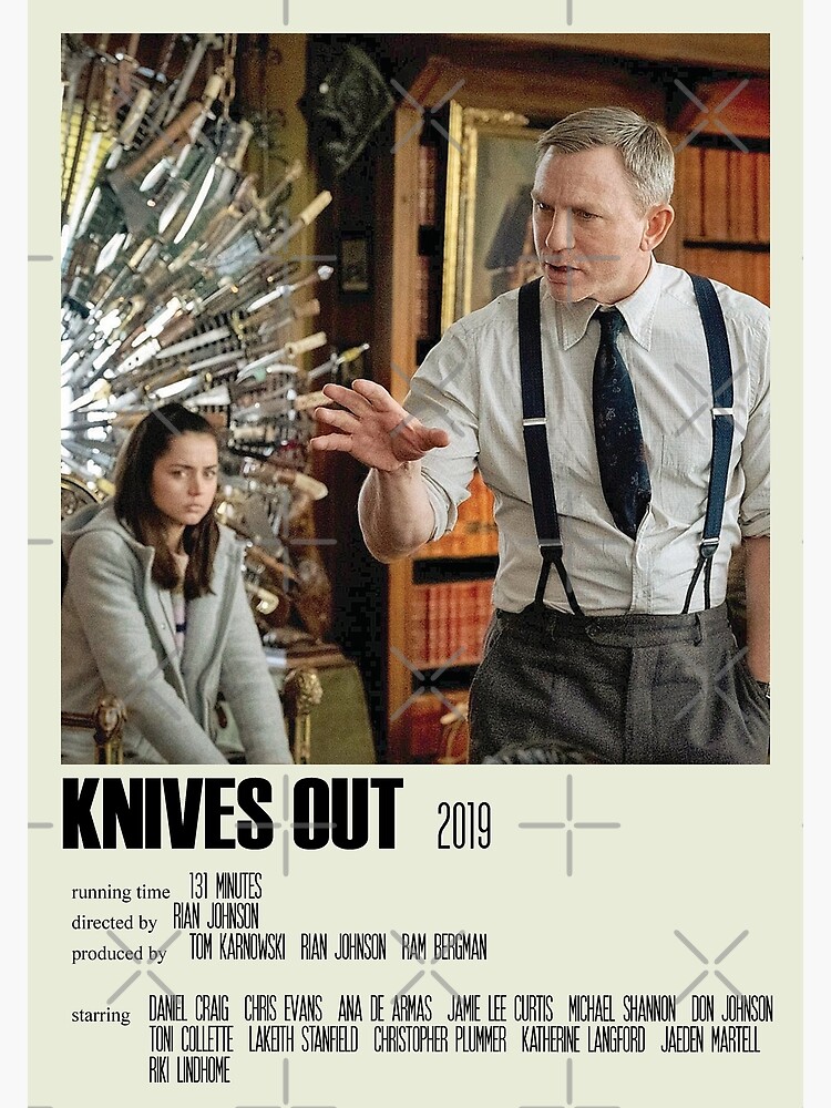 "Knives Out Alternative Poster Art Movie Large (2)" Art Print by