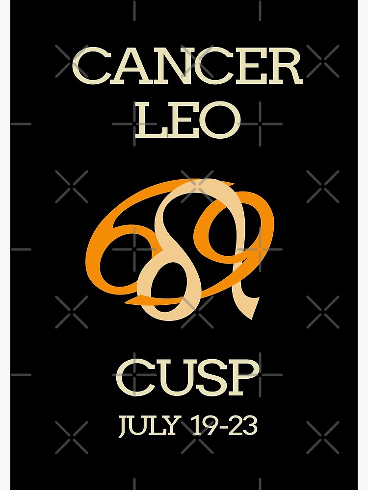 Zodiac Cusp Cancer Leo July Birthday Spiral Notebook