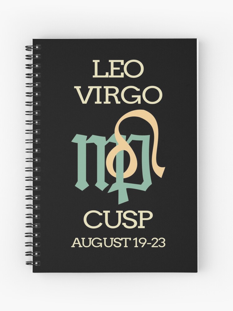 Zodiac Cusp Leo Virgo August Birthday Spiral Notebook