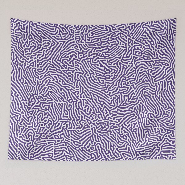 Item preview, Purple and White Turing Pattern designed and sold by GroovyRaffRaff.