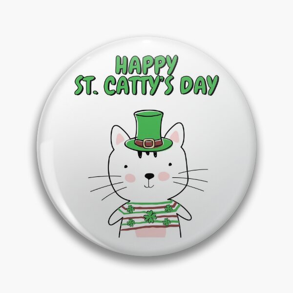 Item preview, Happy St Catty's Day designed and sold by Wet Noses Designs.