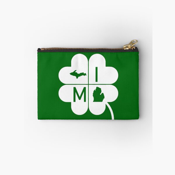 Item preview, Luck o' the Michigander St. Patricks Four Leaf Clover designed and sold by screaminggoat.