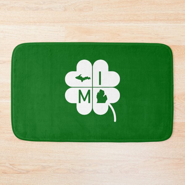 Item preview, Luck o' the Michigander St. Patricks Four Leaf Clover designed and sold by screaminggoat.