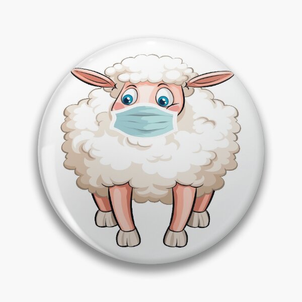 Item preview, Funny masked Masked Sheep Sheep wear a mask  designed and sold by Halia Falih.