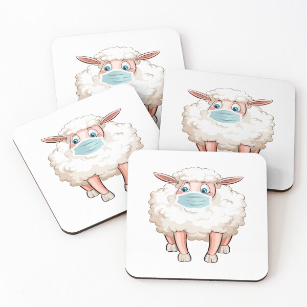 Item preview, Funny masked Masked Sheep Sheep wear a mask  designed and sold by Halia Falih.