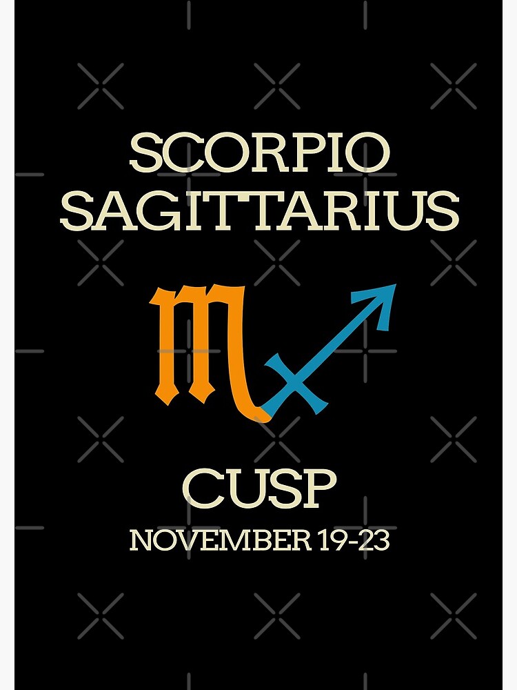 Zodiac Cusp Scorpio Sagittarius November Birthday Spiral Notebook