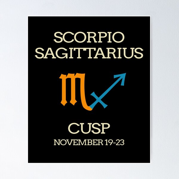 Zodiac Cusp Scorpio Sagittarius November Birthday Art Board Print